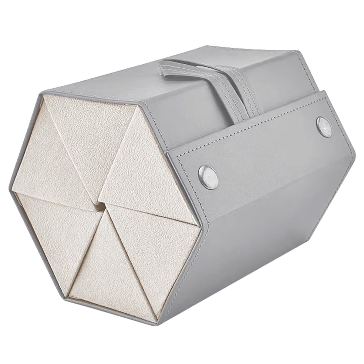 Elzusha - Opbergdoos voor Zonnebrillen - 6 Slots - Vouwbare PU Lederen Organizer