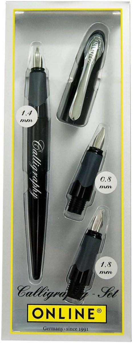 Elzusha - Calligraphy Set met Fountain Pen en Inktcartridges