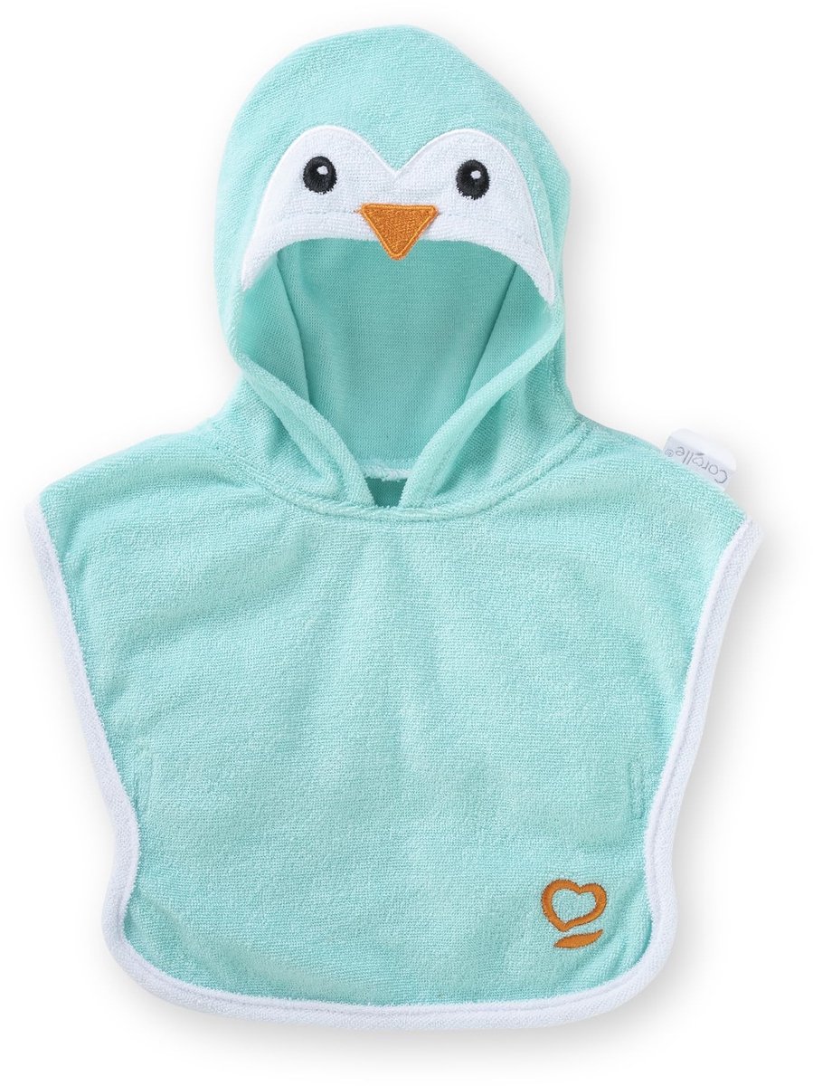 Elzusha - Badcape voor poppen - Pinguïn ontwerp - 36 cm