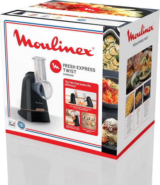 Moulinex Fresh Express Twist DK8638E0 - Elektrische Groentesnijder - 3 Functies - Direct in de Kom — afbeelding 5