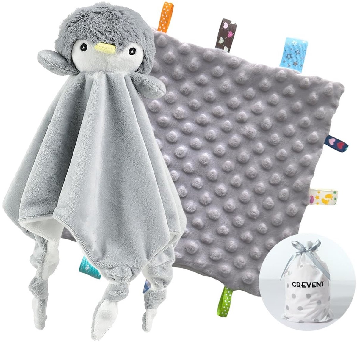 Elzusha - Knuffelbare Babydeken - Zacht en ademend met pinguïn ontwerp