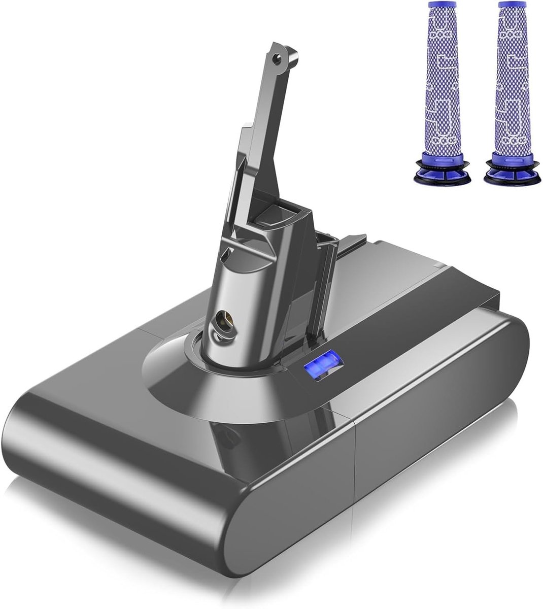Elzusha - Vervangende Accu voor Dyson V8 Stofzuiger - 2025 mAh