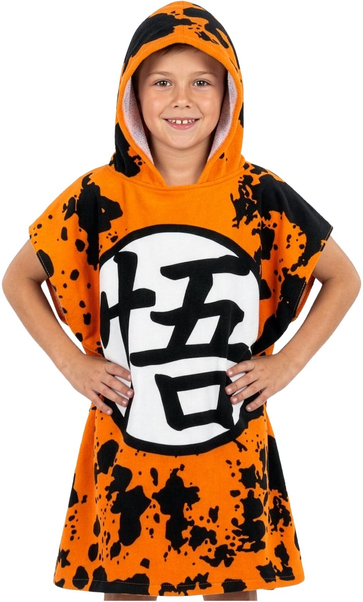 Elzusha - Dragon Ball Z Badponcho voor Kinderen, Absorberend en Leuk