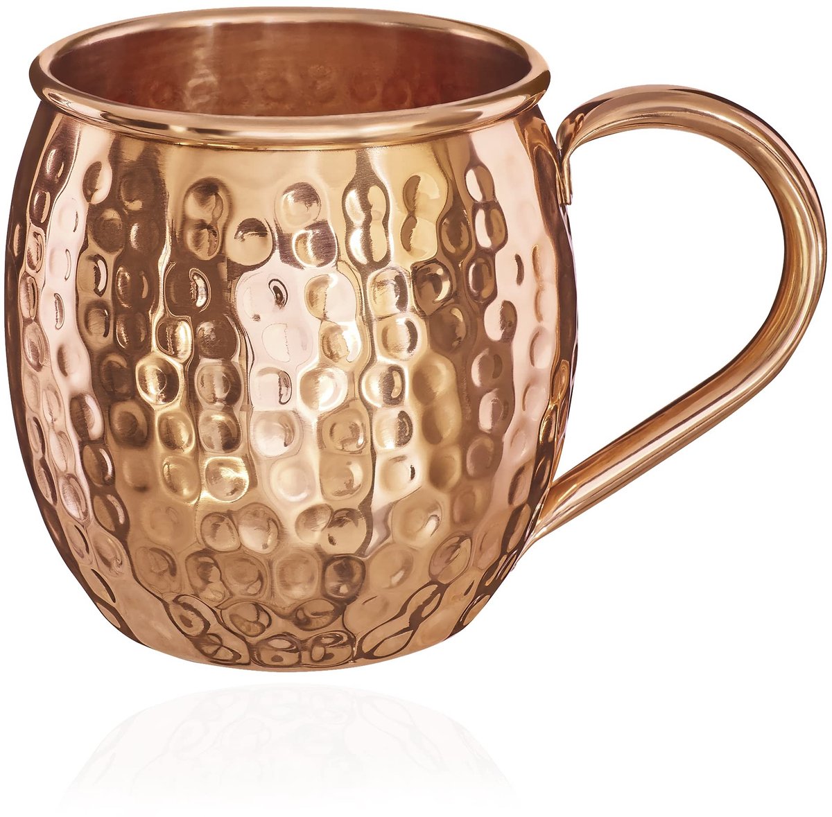 Elzusha - Koperen cocktailcup - 500 ml met handvat