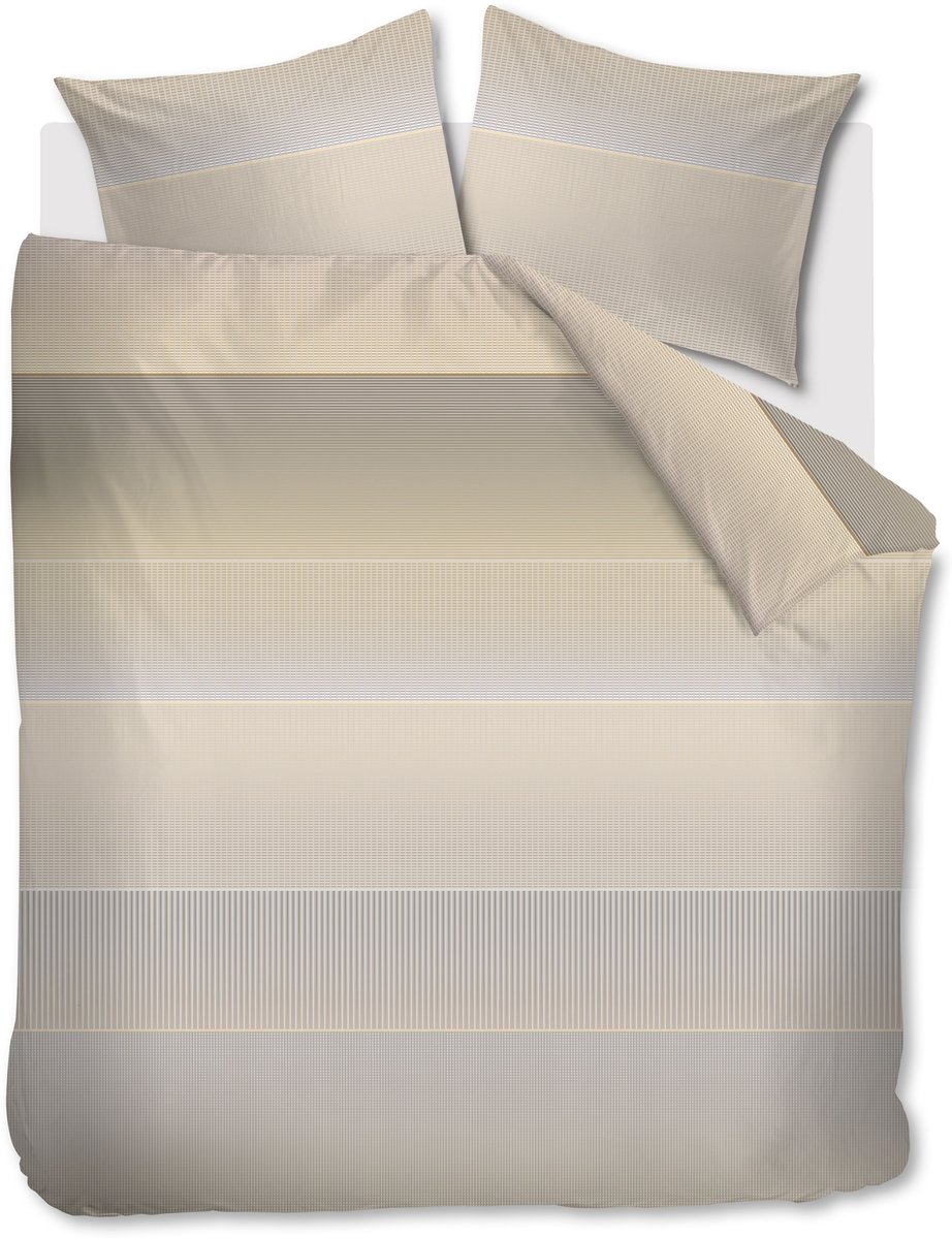 Kardol Abstract dekbedovertrek - Lits-Jumeaux XL - 260 x 200/220 cm - Naturel