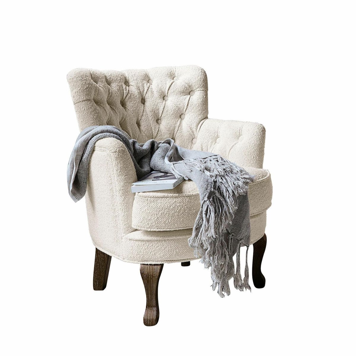 LOBERON Fauteuil Calgary crème