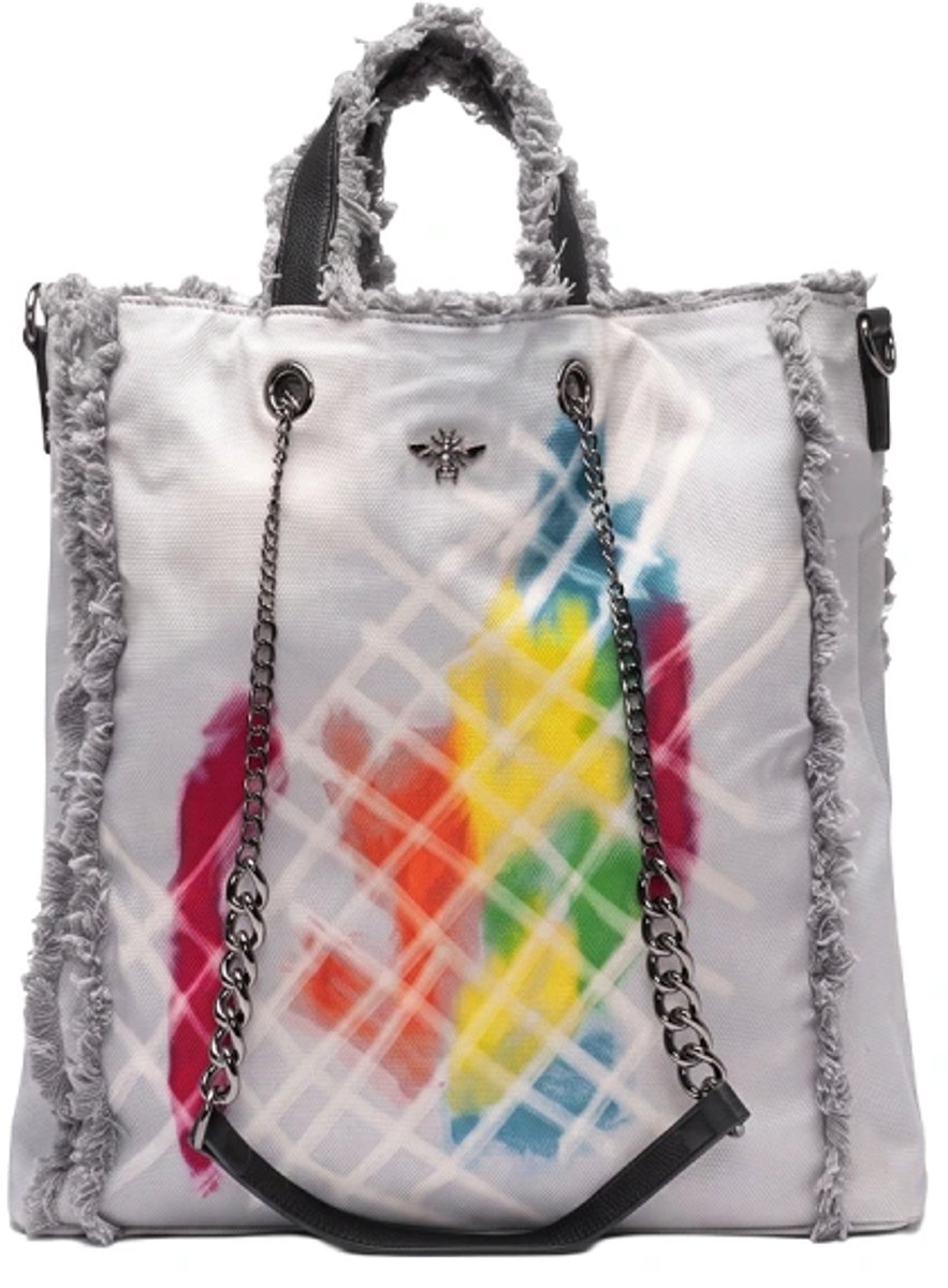 Stuff Maker Shopper in Grijs met Print