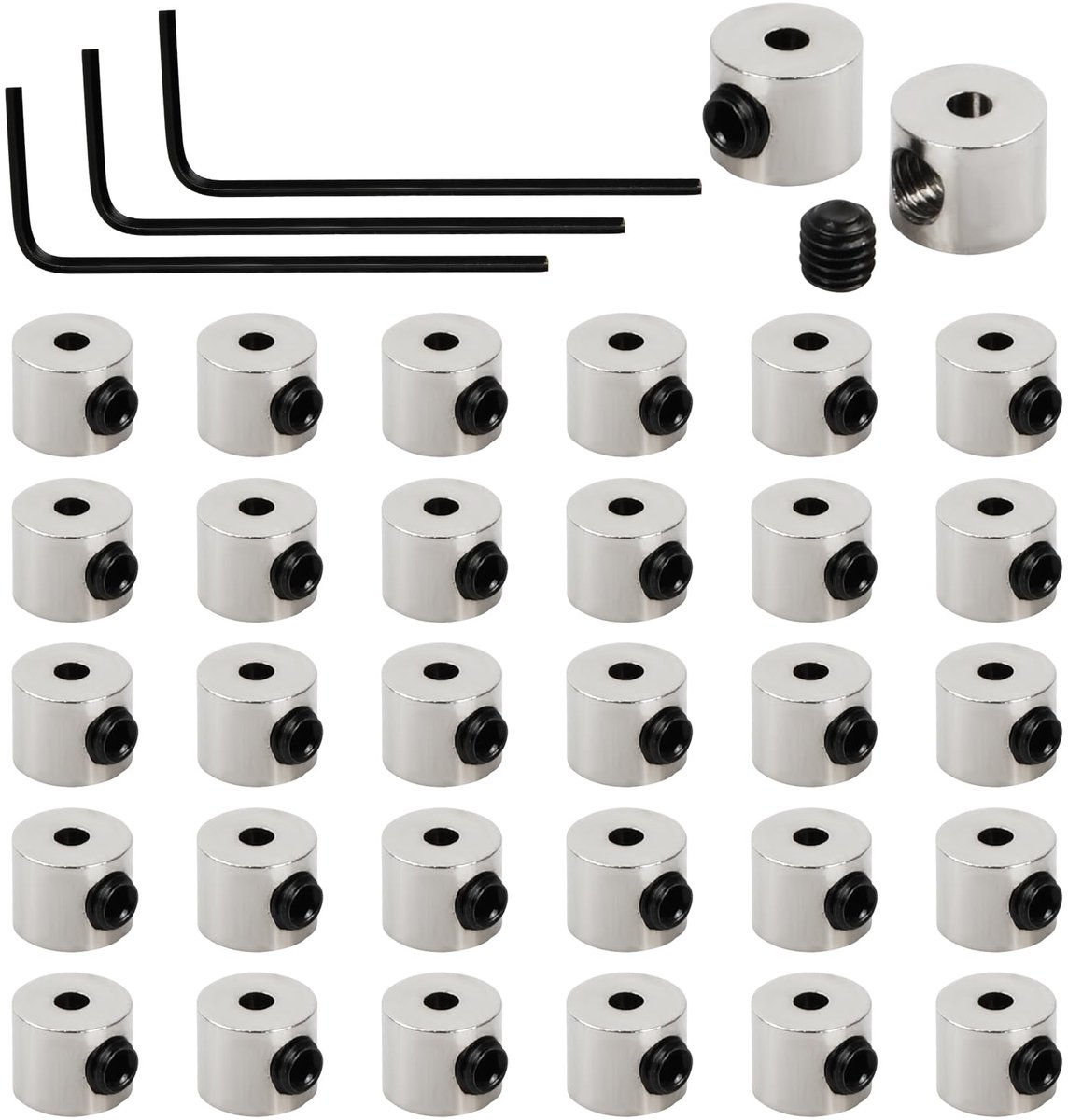 Pin-sluiting - Inclusief sleutel - 30 stuks