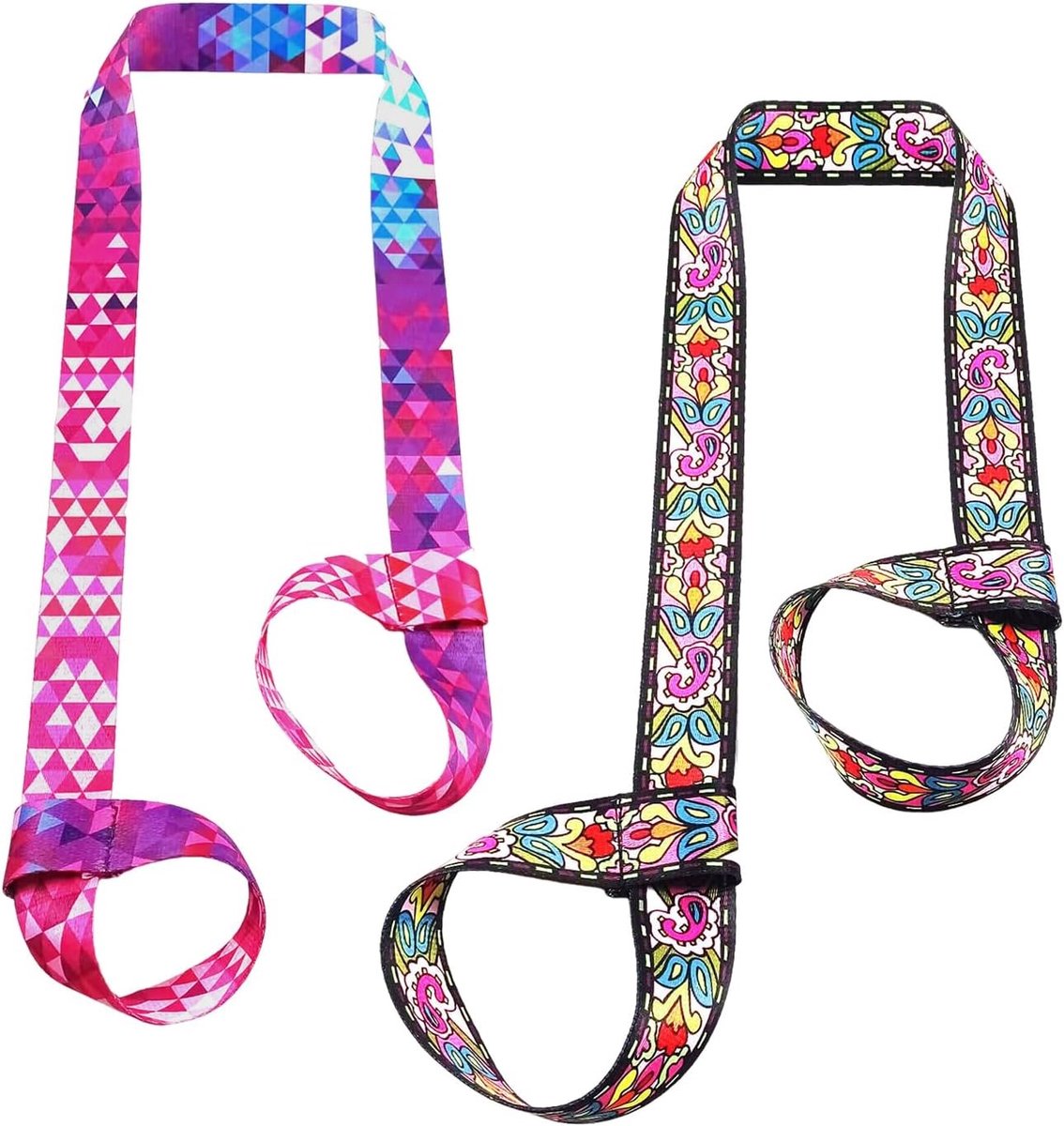 Yogamatriem - Rood - 150 cm - Verstelbare Polyester Riem voor Bevestiging van Yogamatten - Voor Fitness en Yoga