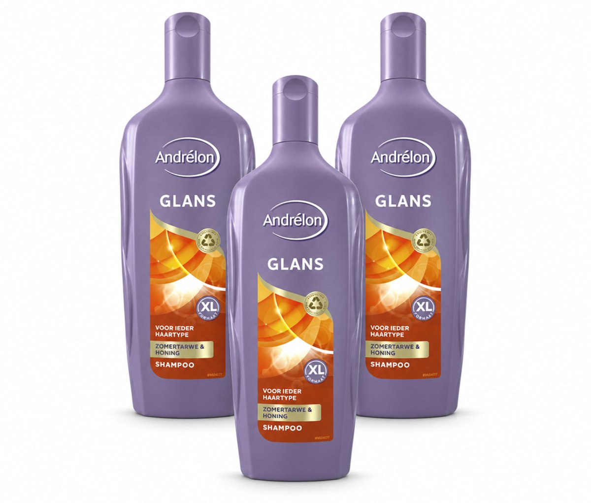 3 x Andrélon - Glans - Shampoo - 450 ml - Bulkverpakking - 3 stuks