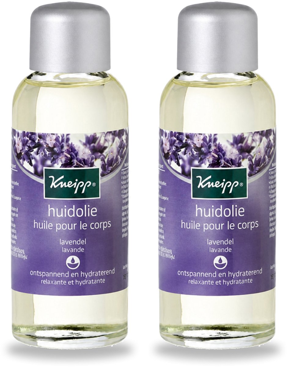 2 x Kneipp - Huidolie - Relaxing - Lavendel - Trekt snel in - 100 ml - Voordeelverpakking - 2 stuks