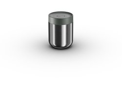 BergHOFF Home Nommie – Thermos Lunchbox - Food Jar 0.5L – Lekvrije Yoghurtbeker To Go – Isoleerbeker voor Soep - Dubbelwandige Isolatie - RVS Thermische Voedselcontainer – Houdt 6u Warm/Koud – Khaki & Zilver