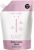 Naïf - Verzachtende Body lotion Navulverpakking - Baby's & Kinderen - met Natuurlijke Ingrediënten - 340ml