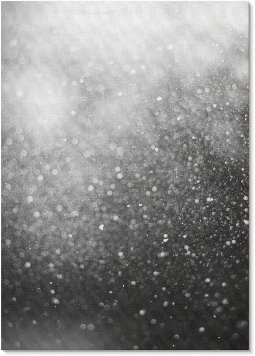 Tulup Canvas Poster Polycanvas - Lichtgevende Glitter, Fotografie - A4 - Wit Decoratie - Rechthoek - Wandkunst - Woonkamer, Slaapkamer, Kantoor - Minimalist