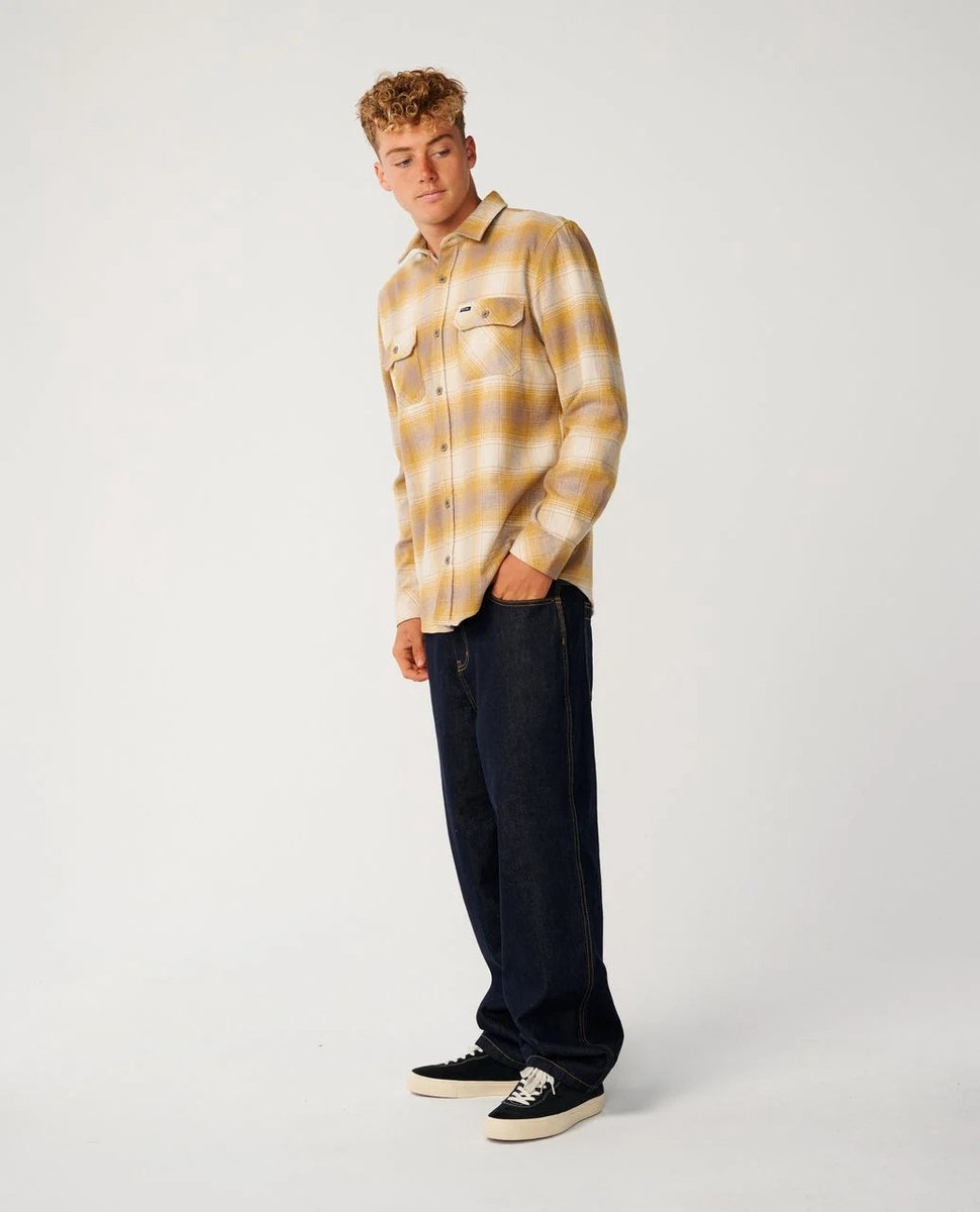Rip Curl Classic Surf Count Flannel - Dark Mustard