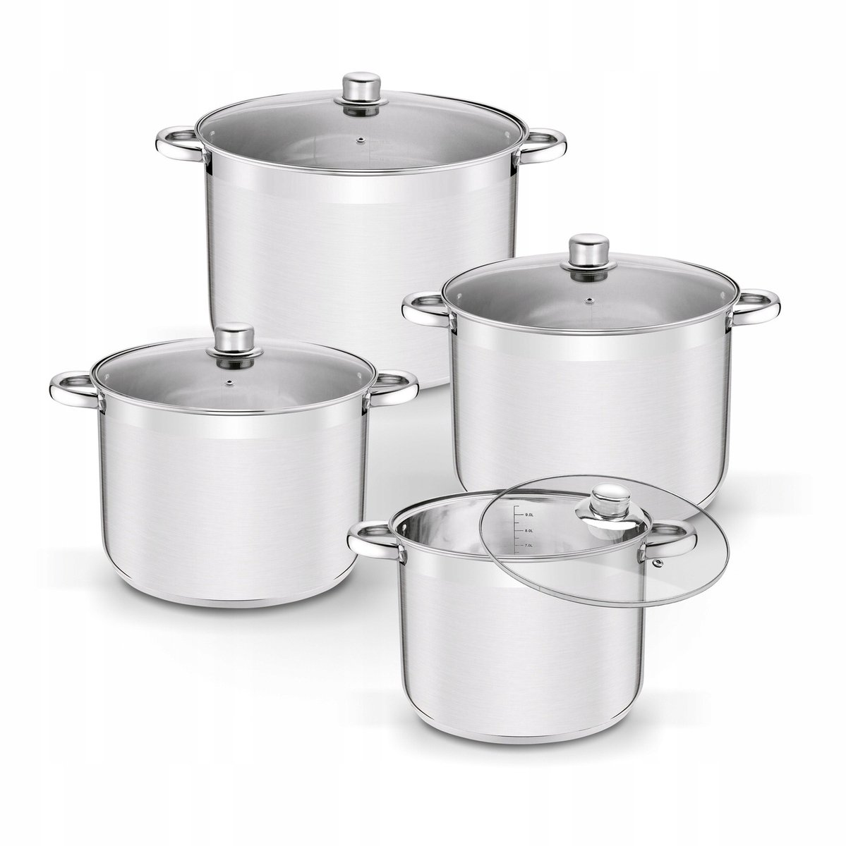 Tadar RVS Pannenset 10-20L - Geschikt voor Inductie & Gas