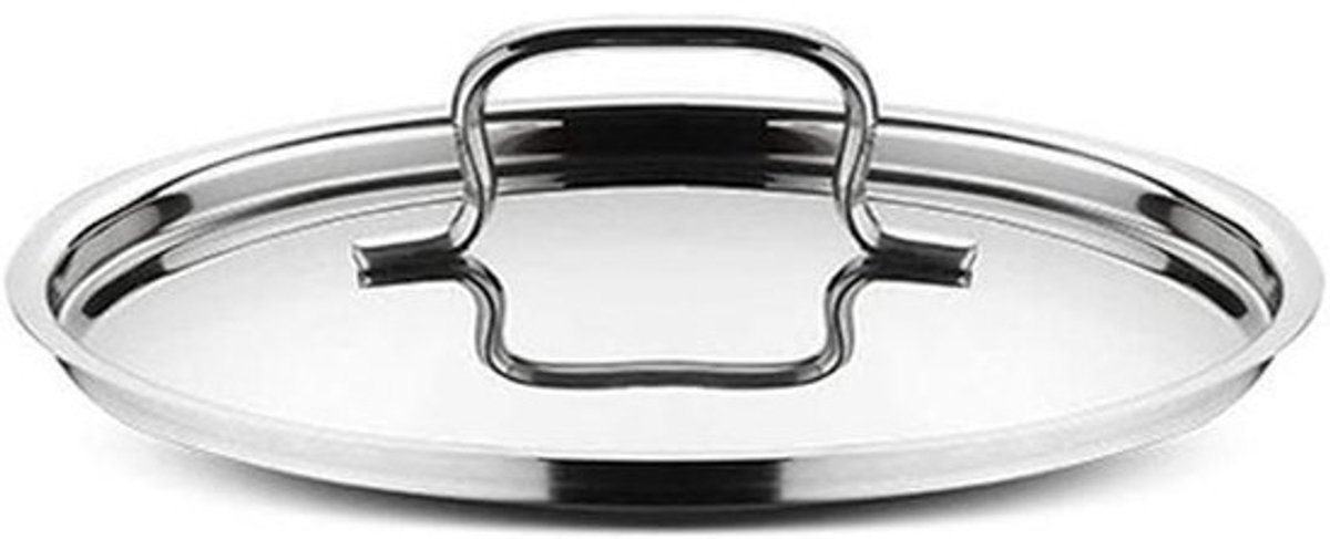 Pannen deksel - Pan deksel - Koken - Roestvrij staal - 26 cm - Grijs