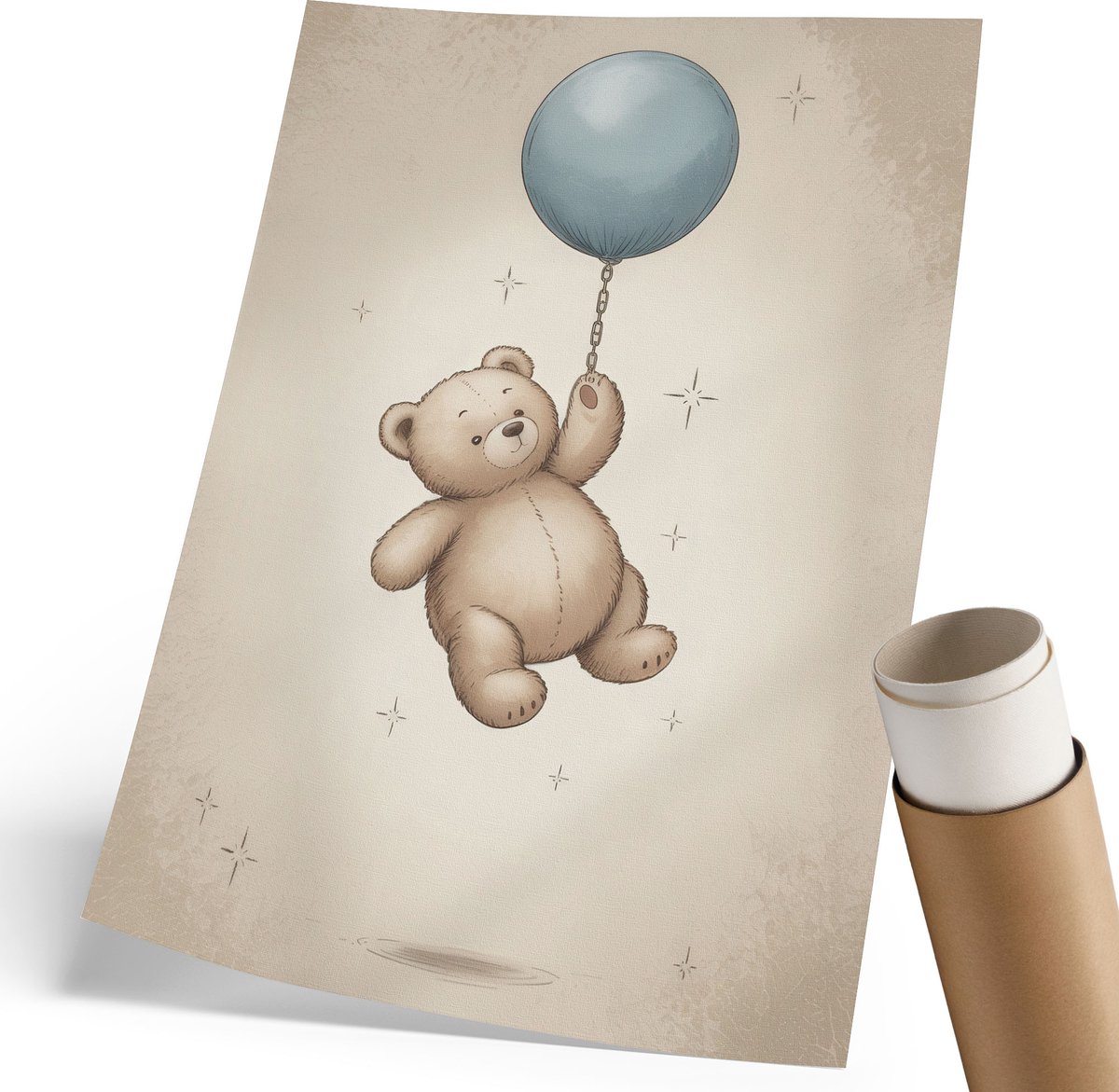 Coloray Polycanvas Wandposter - Lekkere Hotdogs, Illustratie - 420 x 594 mm - Bruin Patroon - Rechthoek - Interieurdecoratie - Woonkamer, Slaapkamer, Kantoor - Expressief