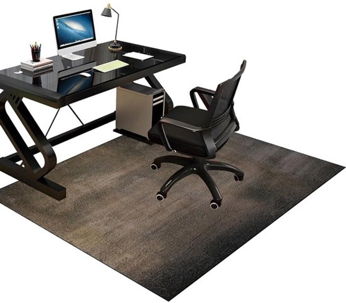 Vloermat Bureaustoel - Stoelmat Beschermmat - Vloer Beschermen - AntislipTPR Katoen - 70 x 100 cm - Kleur 747
