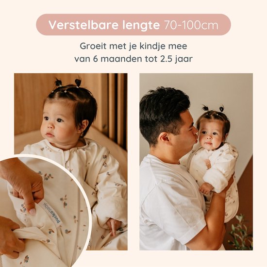 Puckababy Bag 4 Seasons slaapzak baby (6m-2.5j) - Blueberries - TOG 0.25-2.0 - 4 seizoenen — afbeelding 4