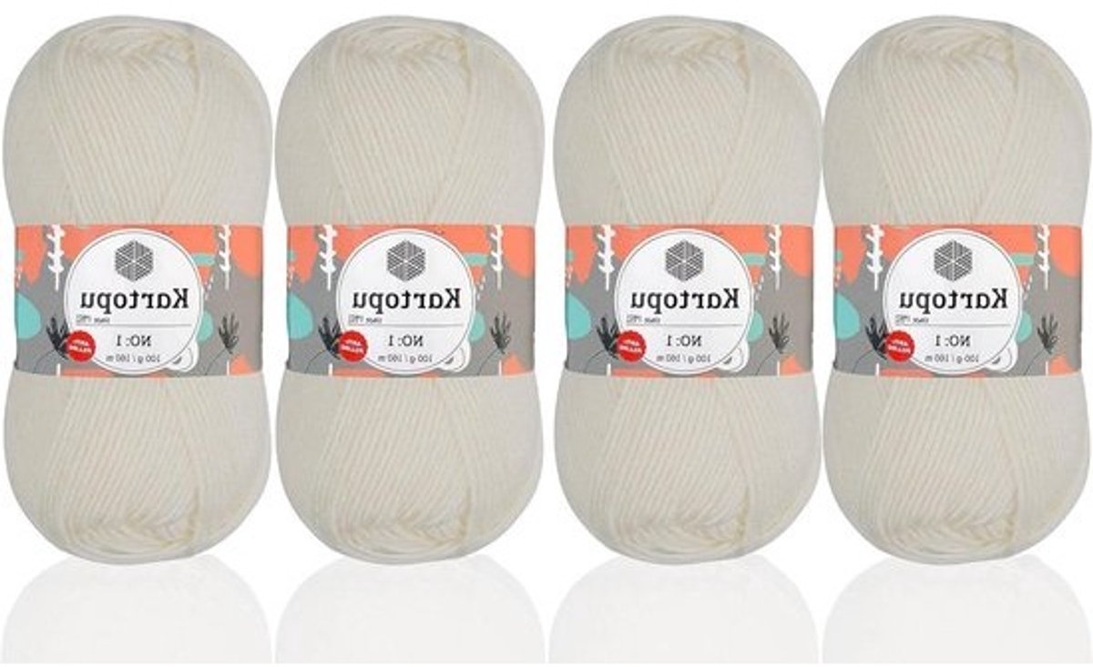 Breigaren Set - Wol Pakket - Kleding Maken - Anti-Kriebel - 400 gram - Crème
