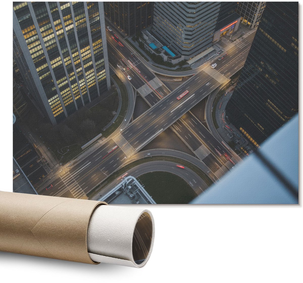 Coloray Polycanvas Wandposter - Het Boek Van Urizen, Schilderen - A1 - Zwart Patroon - Rechthoek - Interieurdecoratie - Kantoor - Expressief