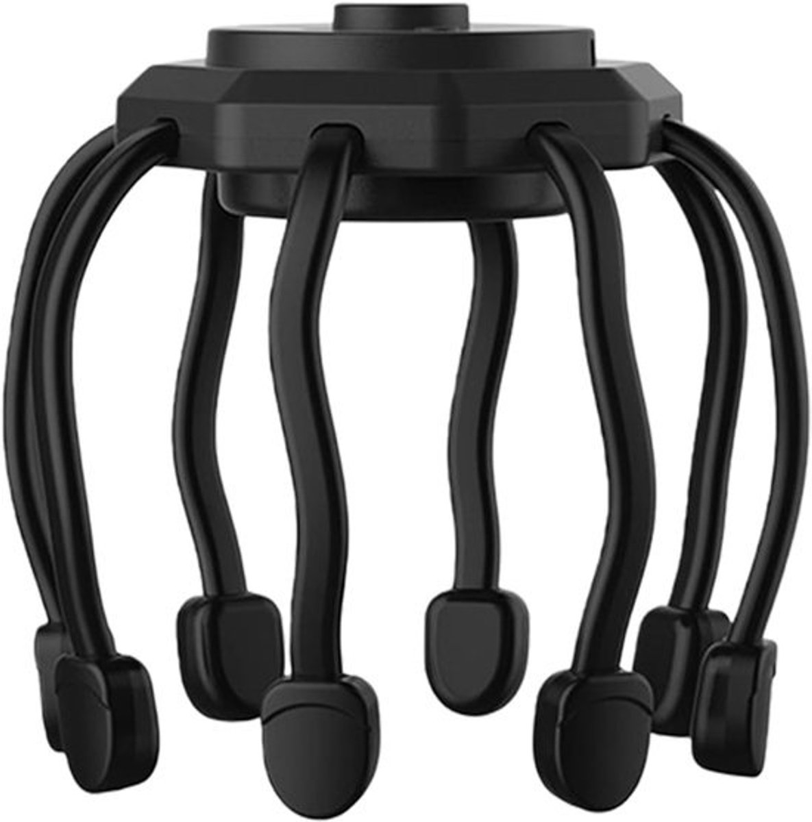Hoofdhuidmassageapparaat - Elektrische Scalp Stimulator - Ontspanning Bevorderen - Acht Vibrerende Knopen - 15.5 cm Breed - Wit