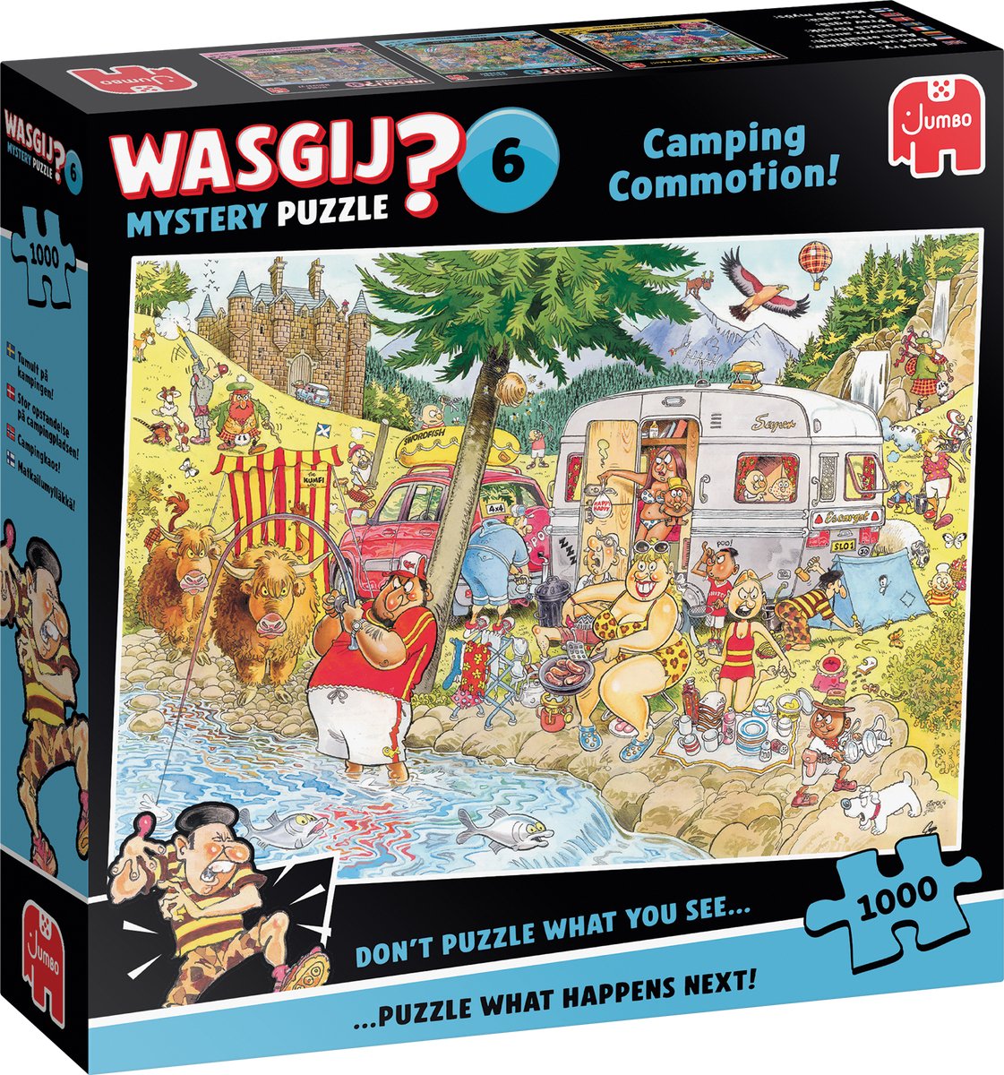 Wasgij Mystery 6 - Camping Commotion! - puzzel van 1000 stukjes