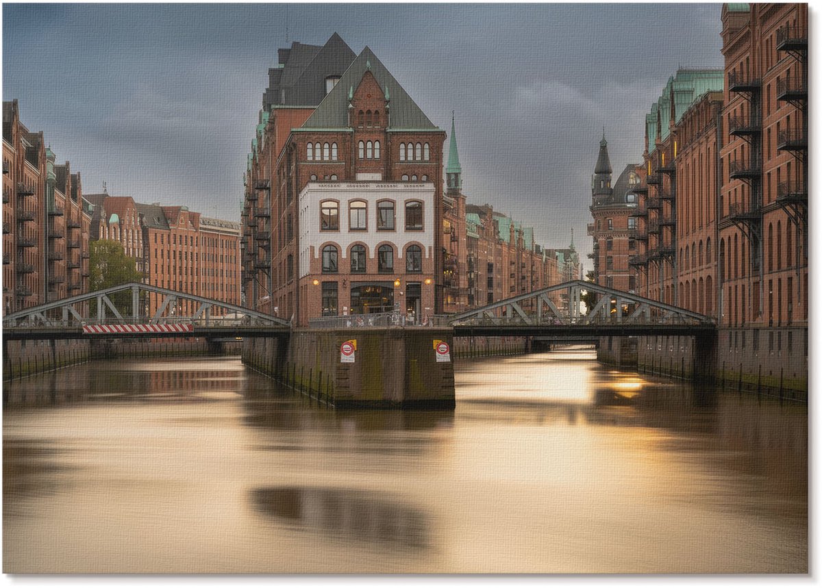 Tulup Polycanvas Poster - Stedelijke Nostalgie, Fotografie - A1 - Zwart-wit Motief - Rechthoek - Kunstposter - Slaapkamer - Klassiek