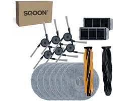 SQOON® vervangingsset geschikt voor Dreame X50 Ultra Complete - 15-delige onderhoudskit voor robotstofzuigeronderhoud