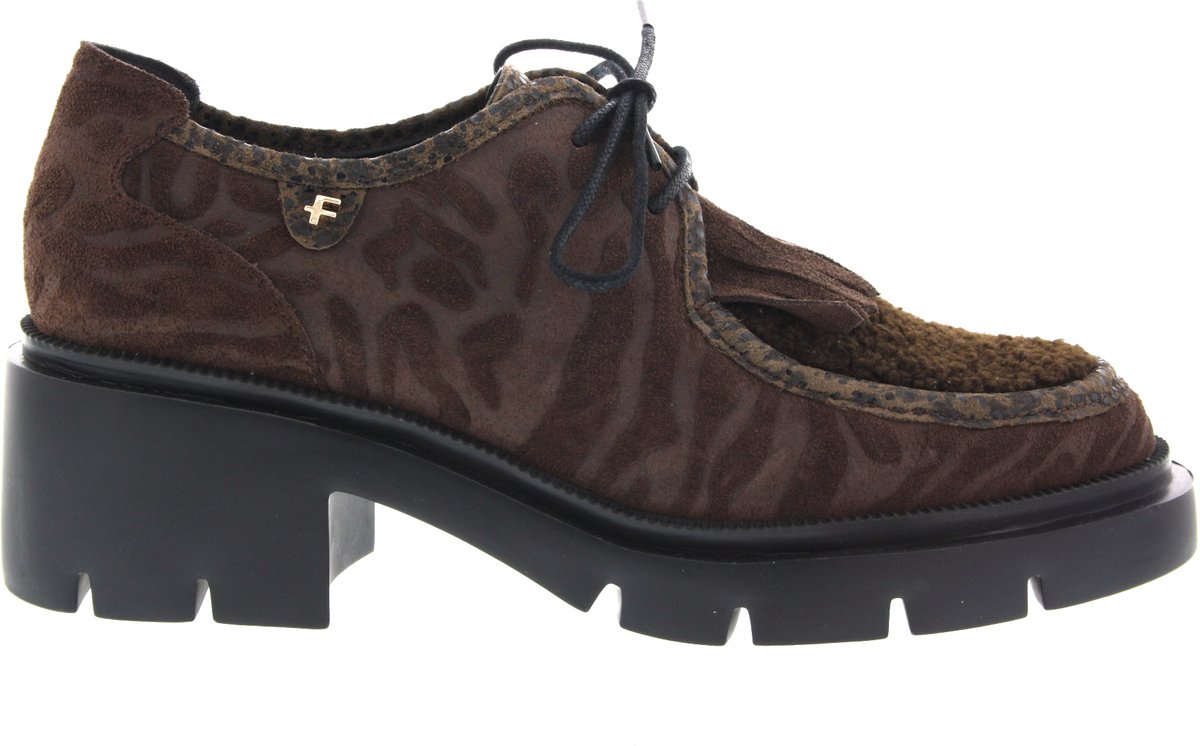 Dames Instappers & Ballerina's Floris Van Bommel Maddi 03.01 Darkbrown Donkerbruin - Maat 37
