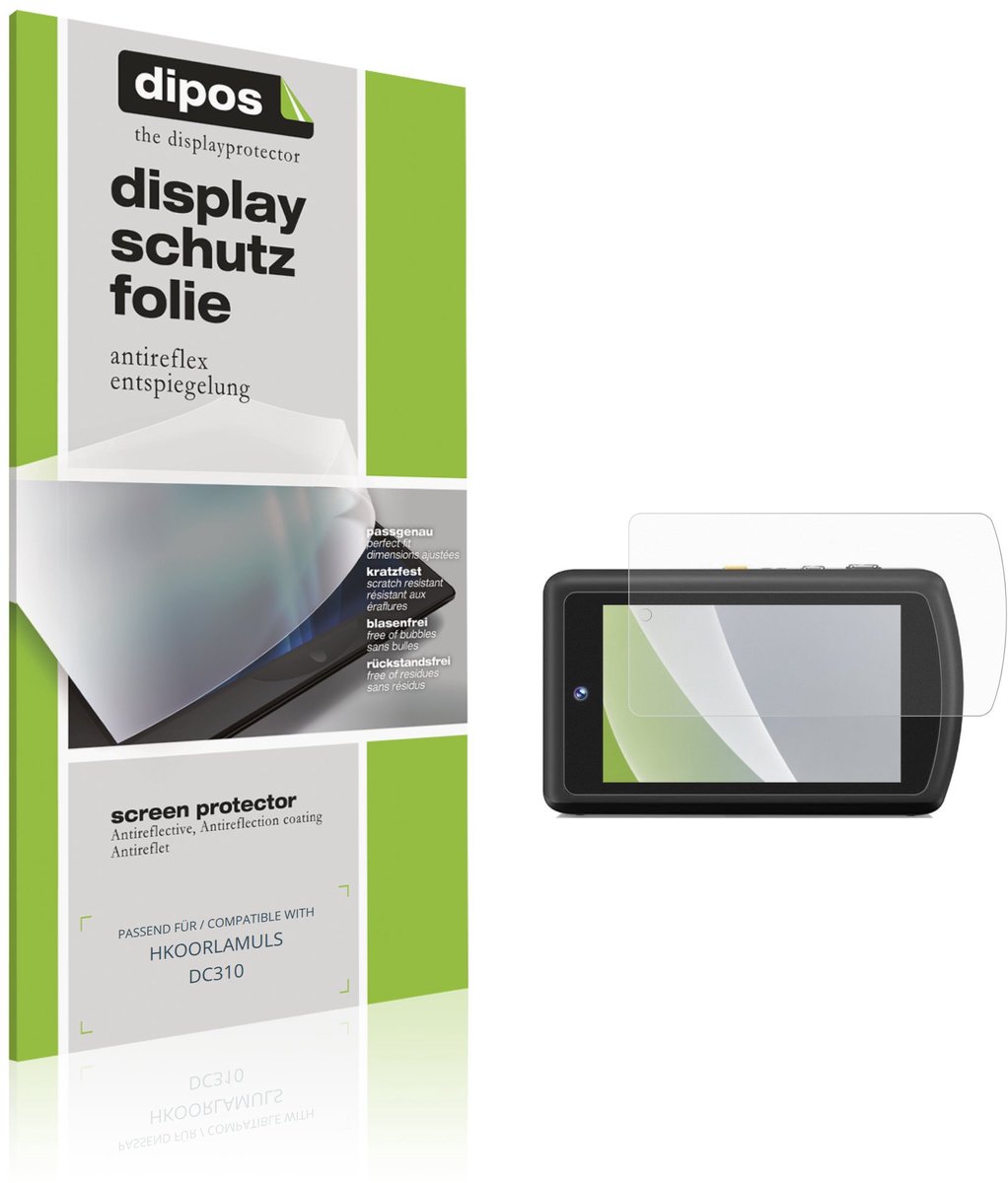 dipos – 4x Matte Beschermfolie geschikt voor HKOORLAMULS DC310 | Krasbestendige & antireflecterende Screenprotector Ultra-Thin