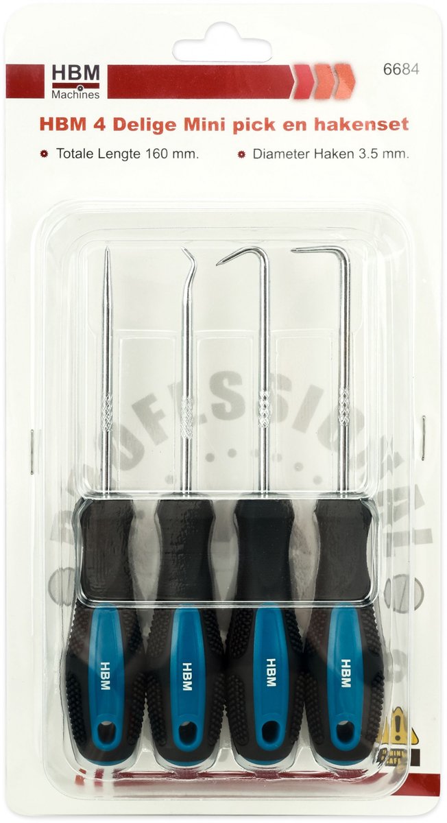 HBM 4-delige Mini Pick- en Hakenset Ø 3,5 mm van hbm — afbeelding 2