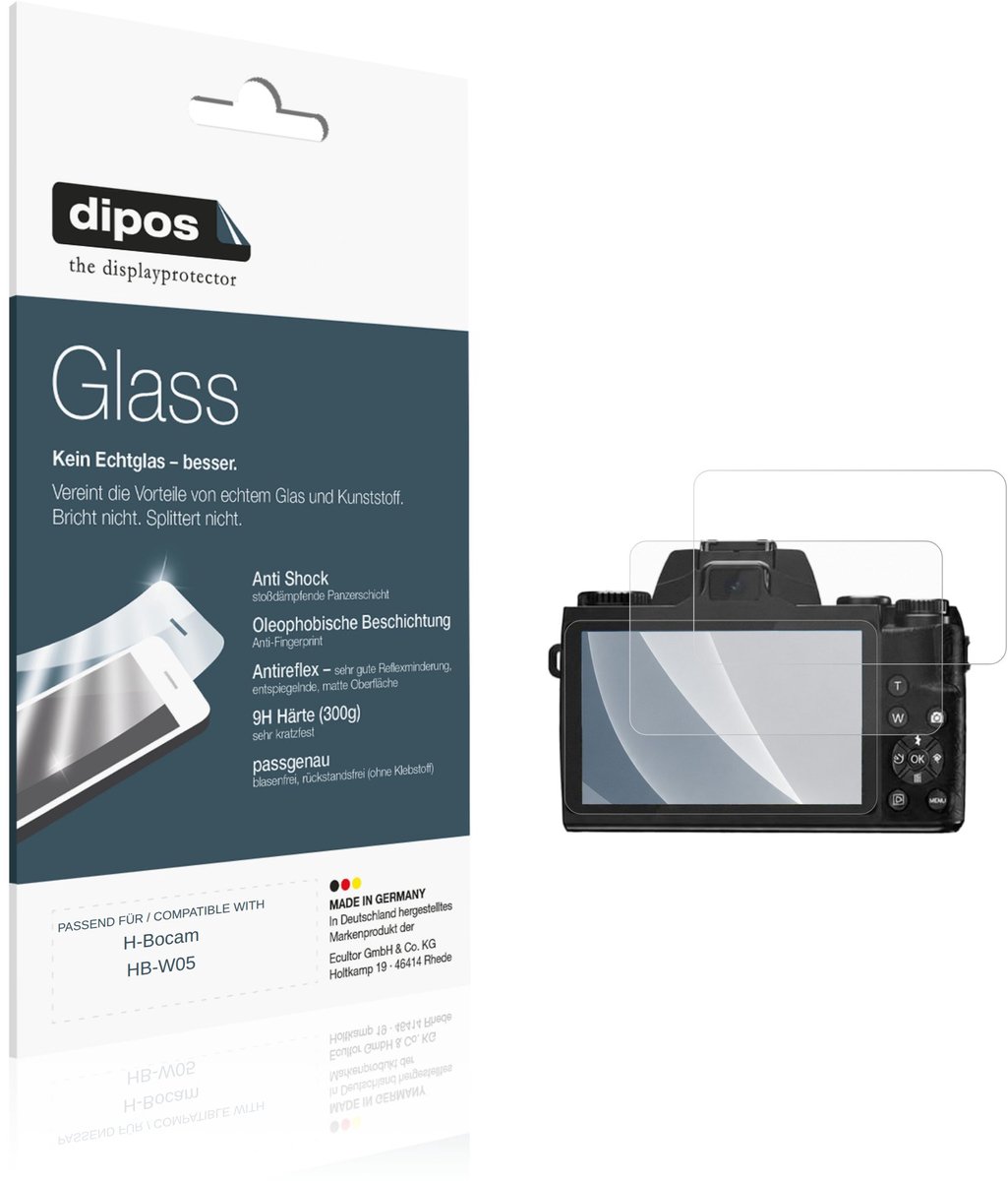 dipos – 2x Matte Pantserfolie geschikt voor H-Bocam HB-W05 | 9H Screenprotector