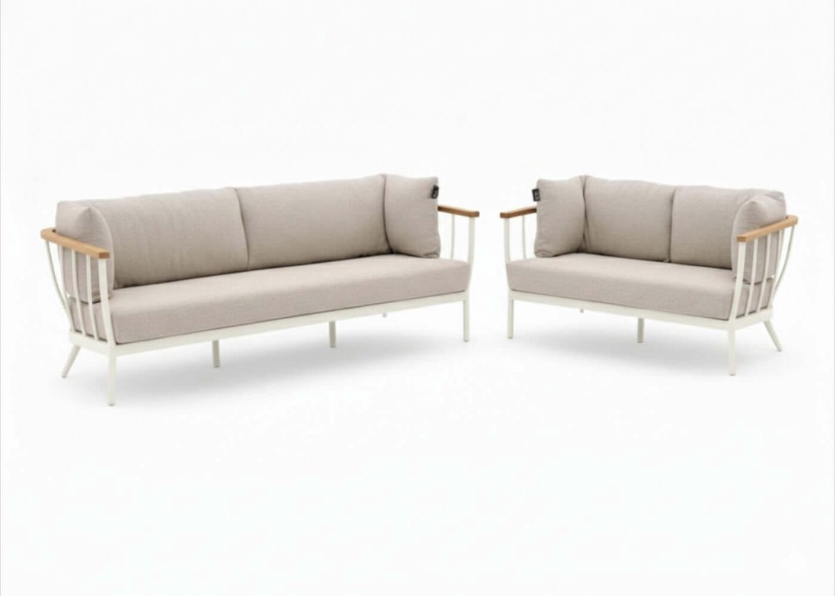 Apple Bee Condor Loungeset - Duo Loungebanken - Oyster - BEE Wett