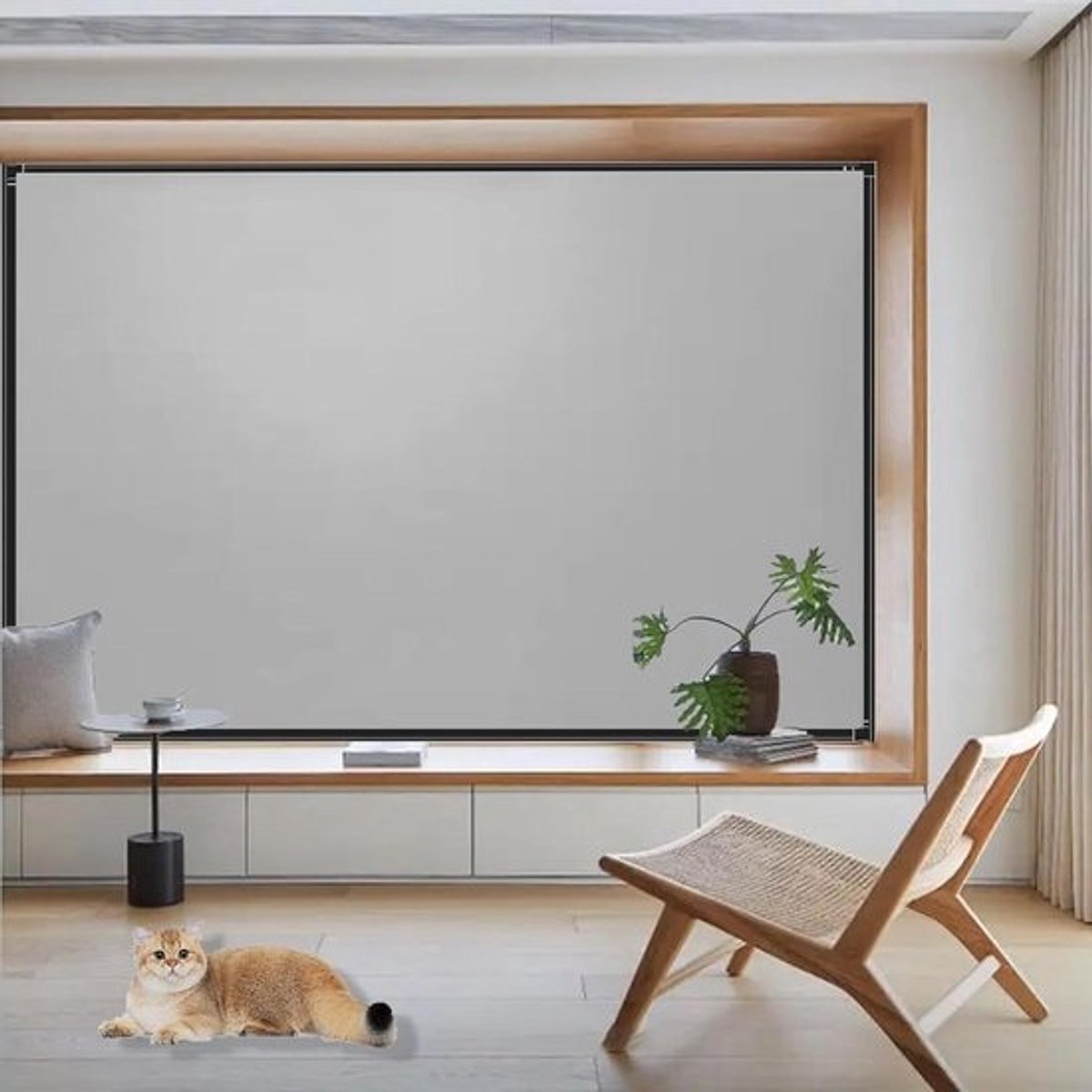 Verduisteringsgordijn - Rolgordijn Black-out - Donkere Slaapkamer Creëren - 100% Lichtblokkerend - 105 x 180 cm - Grijs