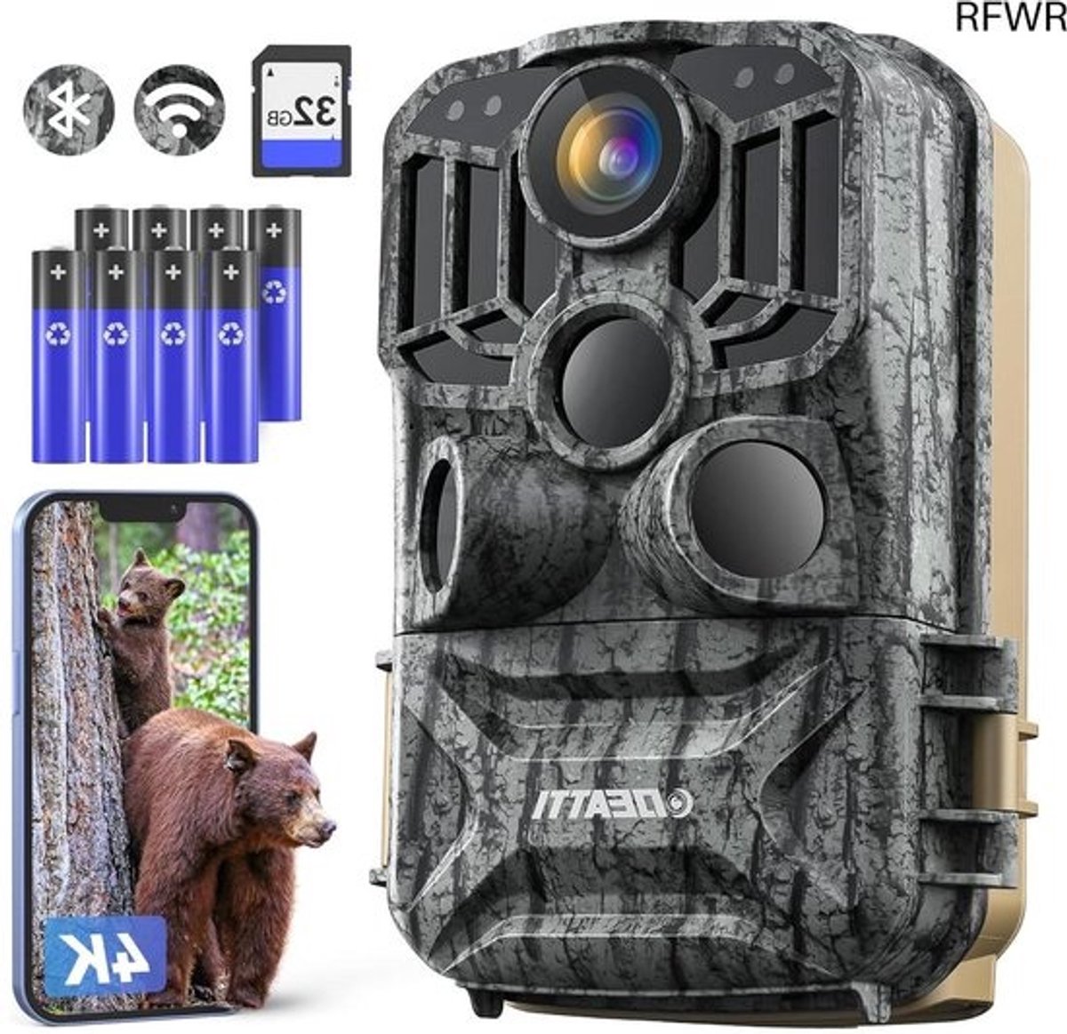 Wildcamera met Nachtzicht - Buitencamera - Waterdicht - Full HD - Omgeving camera