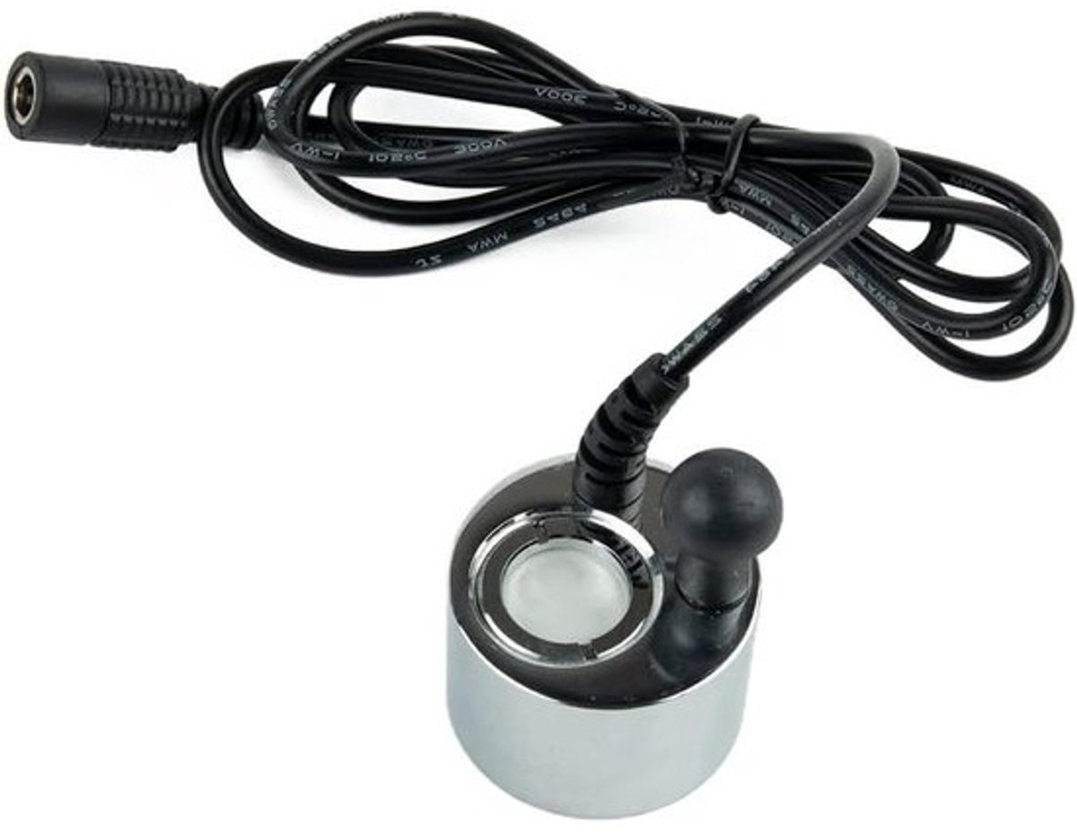 Elektrische Vlam Transducer - Glas Schijf - Mist Creëren - Ingebouwde Sensor - 1.5x1.8 inch - Zilverkleurig