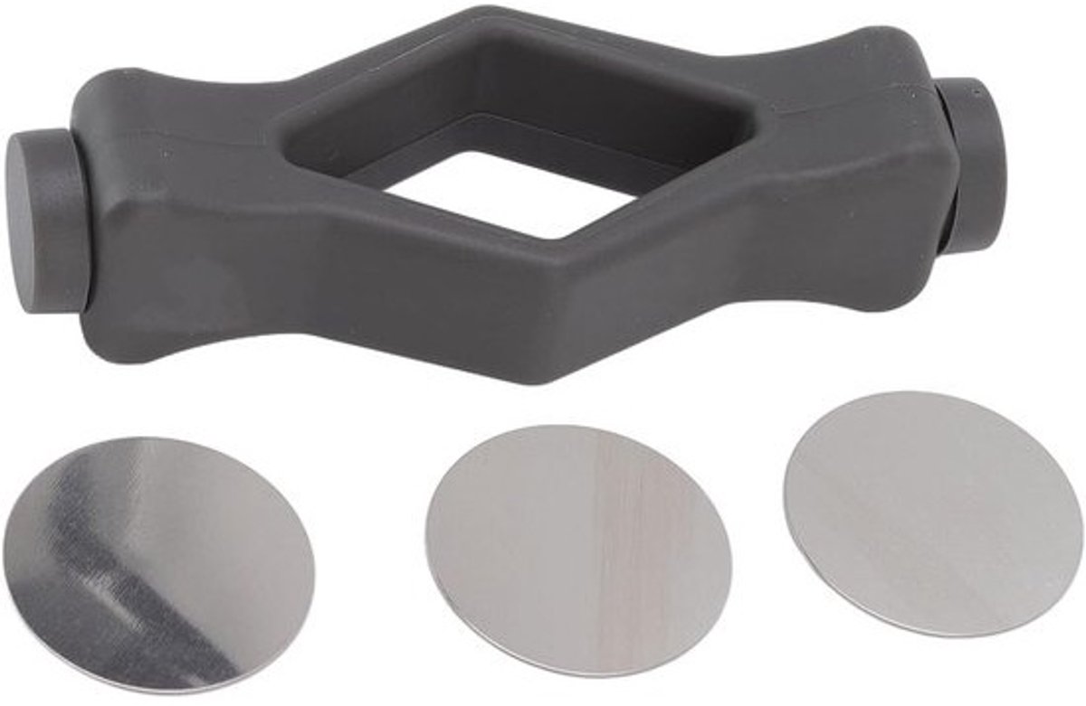 Wasmachine Deur Prop - Ventilatiehouder Wasmachine - Wasmachine Ventileren - Sterke Magneet - 12 x 3 x 2 cm - Grijs