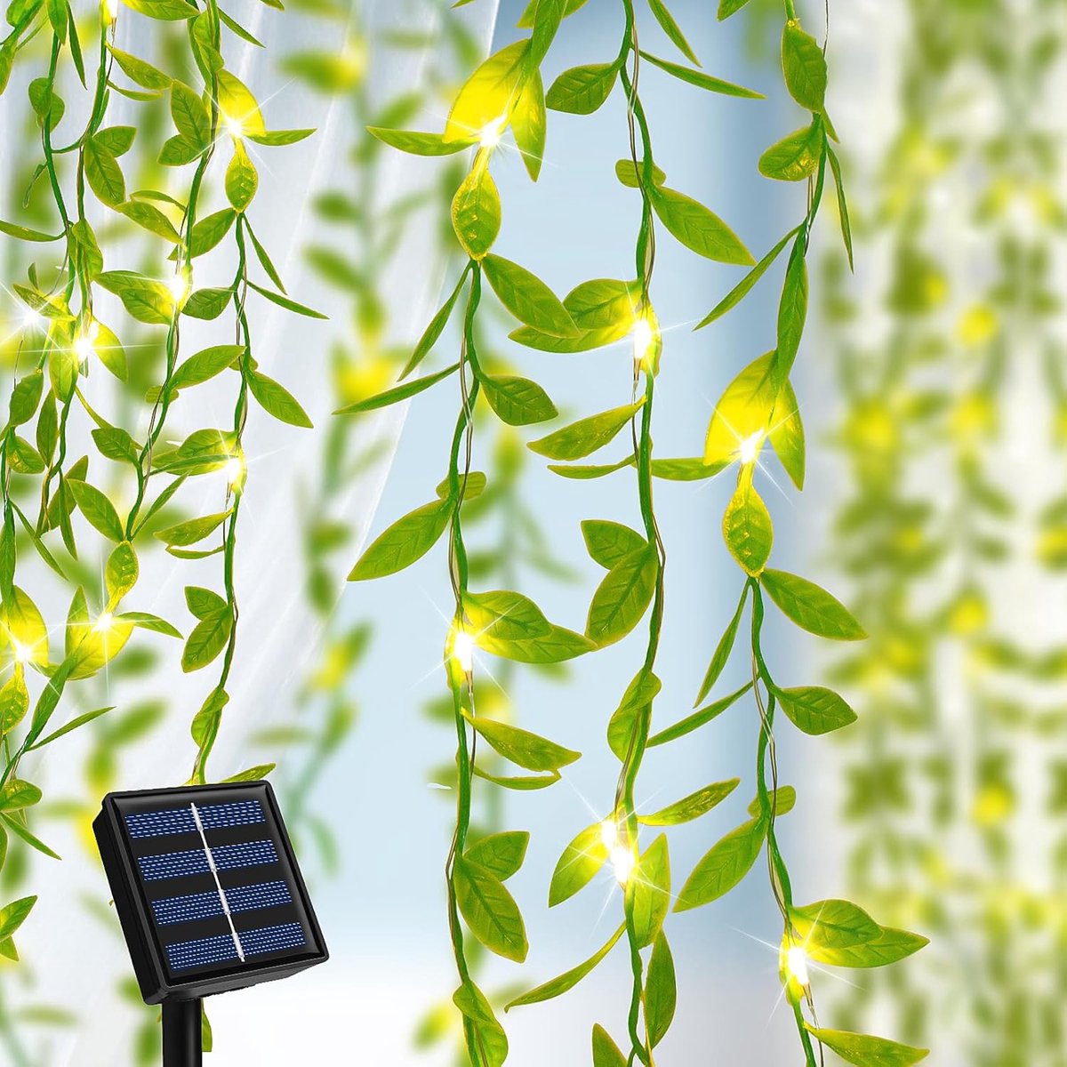 Lichtsnoer 10m - 100 LED - Op Zonne-energie - 8 Standen - Binnen en Buiten