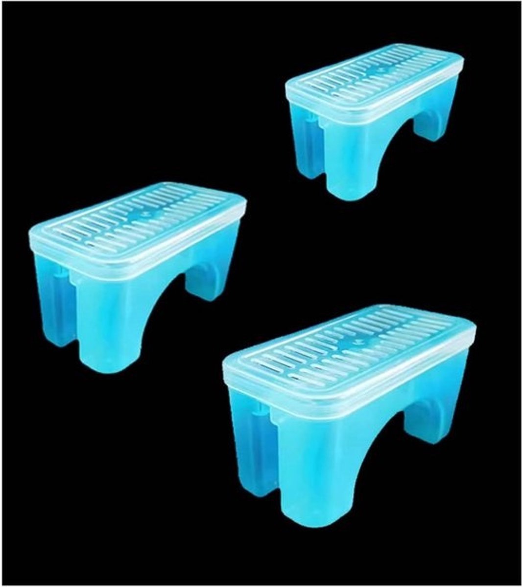 Luchtbevochtiger Box - Radiator Accessoire - Droge Lucht Bestrijden - Stoomvrije Verdamping - 138 cm Lengte - Blauw