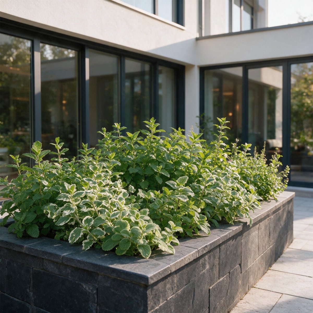 Green boutiQ - Vasteplant - Borderpakket - Theekruiden - Diversen - Soorten en kleuren - 12 Planten - Pot 11cm - Hoogte 15-25cm