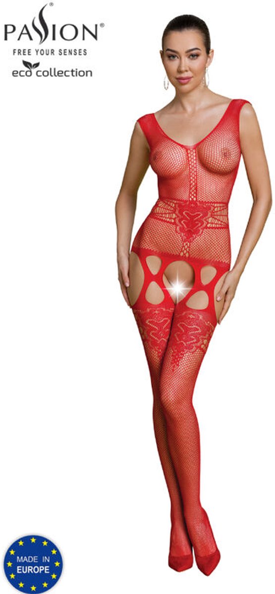 PE ECO Bodystocking BS014 red