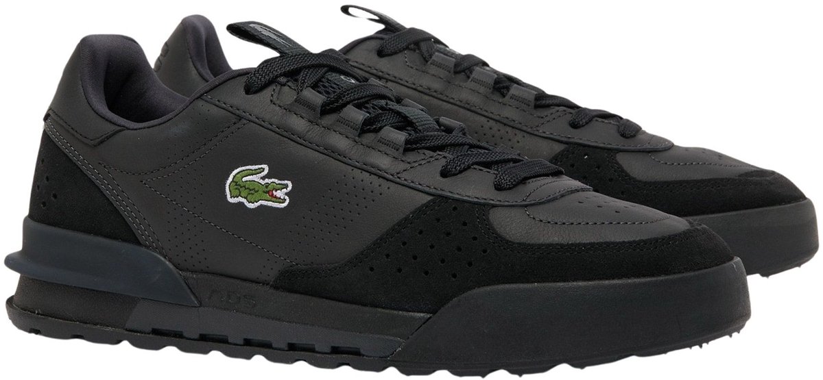 Lacoste Slam Break Leren Sneakers Heren Zwart