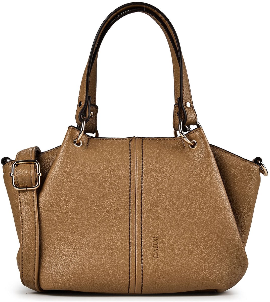 Gabor handtas schoudertas Marcelina Zip Shopper Camel Lichtbruin