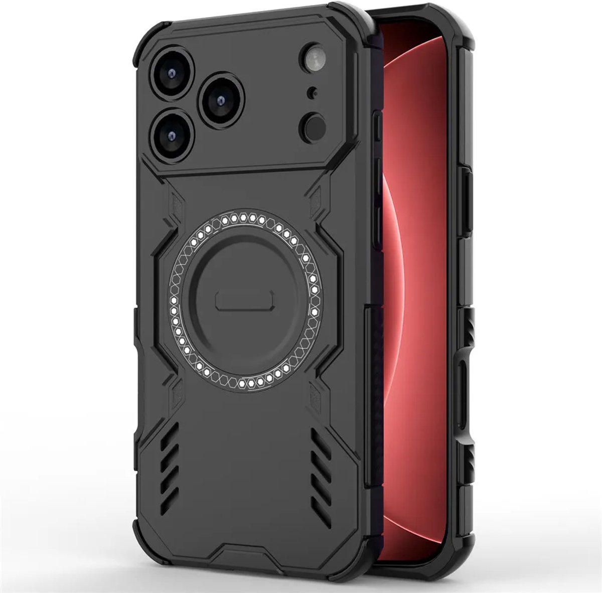 Techsuit - ArmorMag Case - iPhone 18 Pro Max / iPhone 17 Pro Max - Black