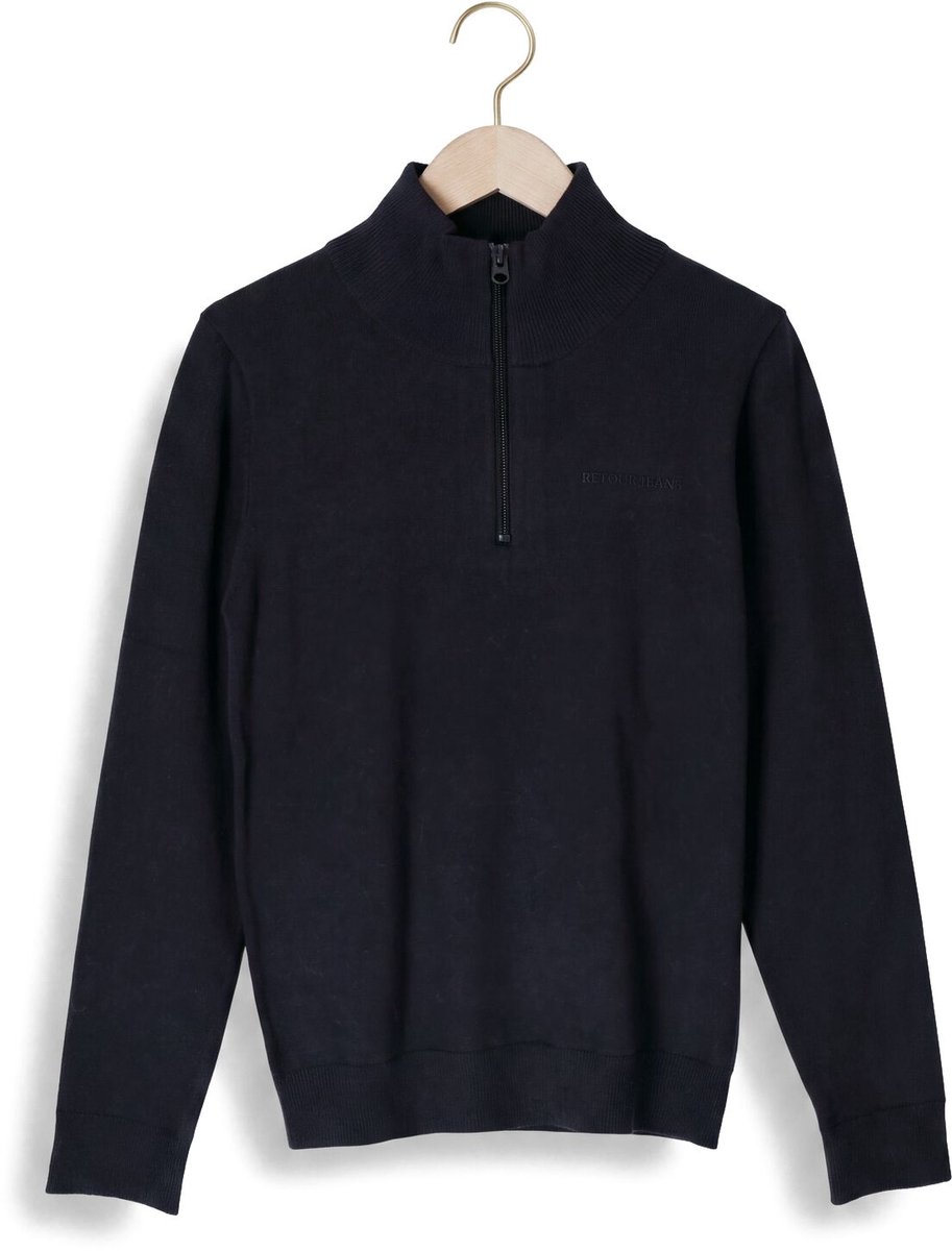 Retour Charles Truien & Vesten Jongens - Sweater - Hoodie - Vest- Donkerblauw - Maat 116