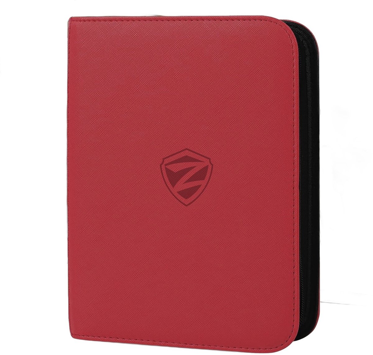 Currero Toploader Binder - Verzamelmap Kaarten - Geschikt voor Pokemon - 4 Pocket - 9 Pocket - 12 Pocket - Trading Card Map - Toploadermap - Rood - 360 Kaarten