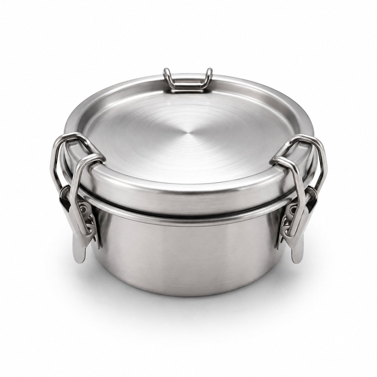 My Green Deal – RVS Ronde Lunchbox 250ml – Duurzame Broodtrommel & Snackbox – Fruitbakje Volwassenen & Kinderen – Meal Prep Bakje – Lekvrij & Herbruikbaar