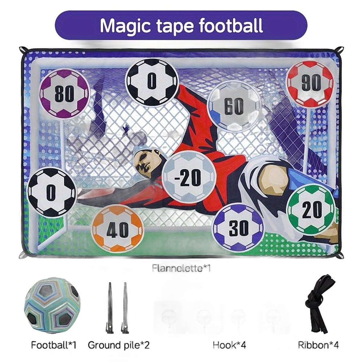 Currero Voetbalspel - Tafelvoetbal - Tafelvoetbalspel - Mini Voetbaltafel - Gezelschapsspel - Binnen en Buiten - Kinderen en Volwassenen - Voetbal